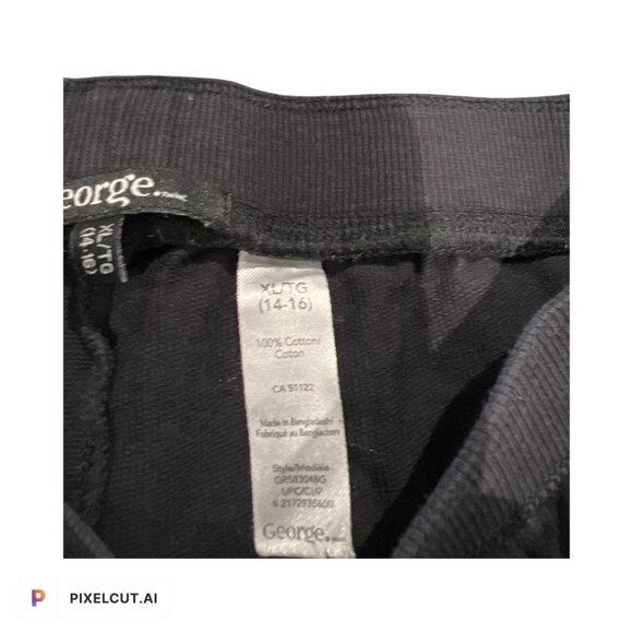 George Other - George Girls Black Girl Squad Shorts Size 14-16